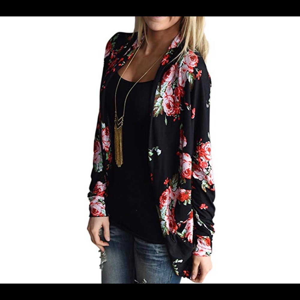 BNWT- floral cardigan